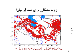 زلزله مشكلی برای همه ايرانيان!