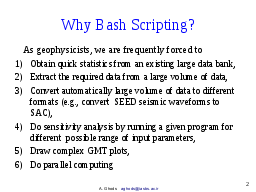 Why Bash Scripting