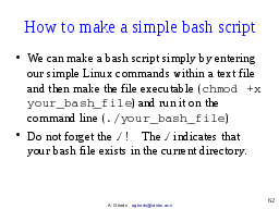 How to make a simple bash script