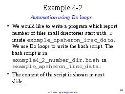 Example 4-2    Automation using Do loops