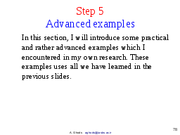 Step 5: Advanced examples